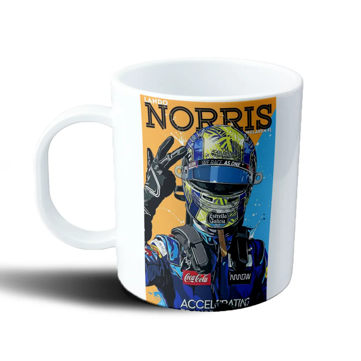 Taza de Plástico McLaren Lando Norris Accelerating - vista 2