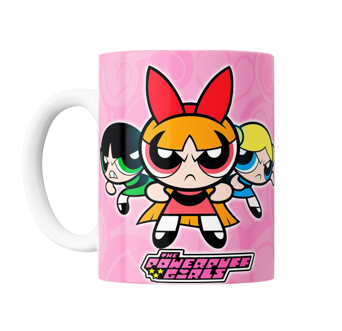 Taza de Cerámica Chicas Superpoderosas Burbuja Bombón Flor - vista 2