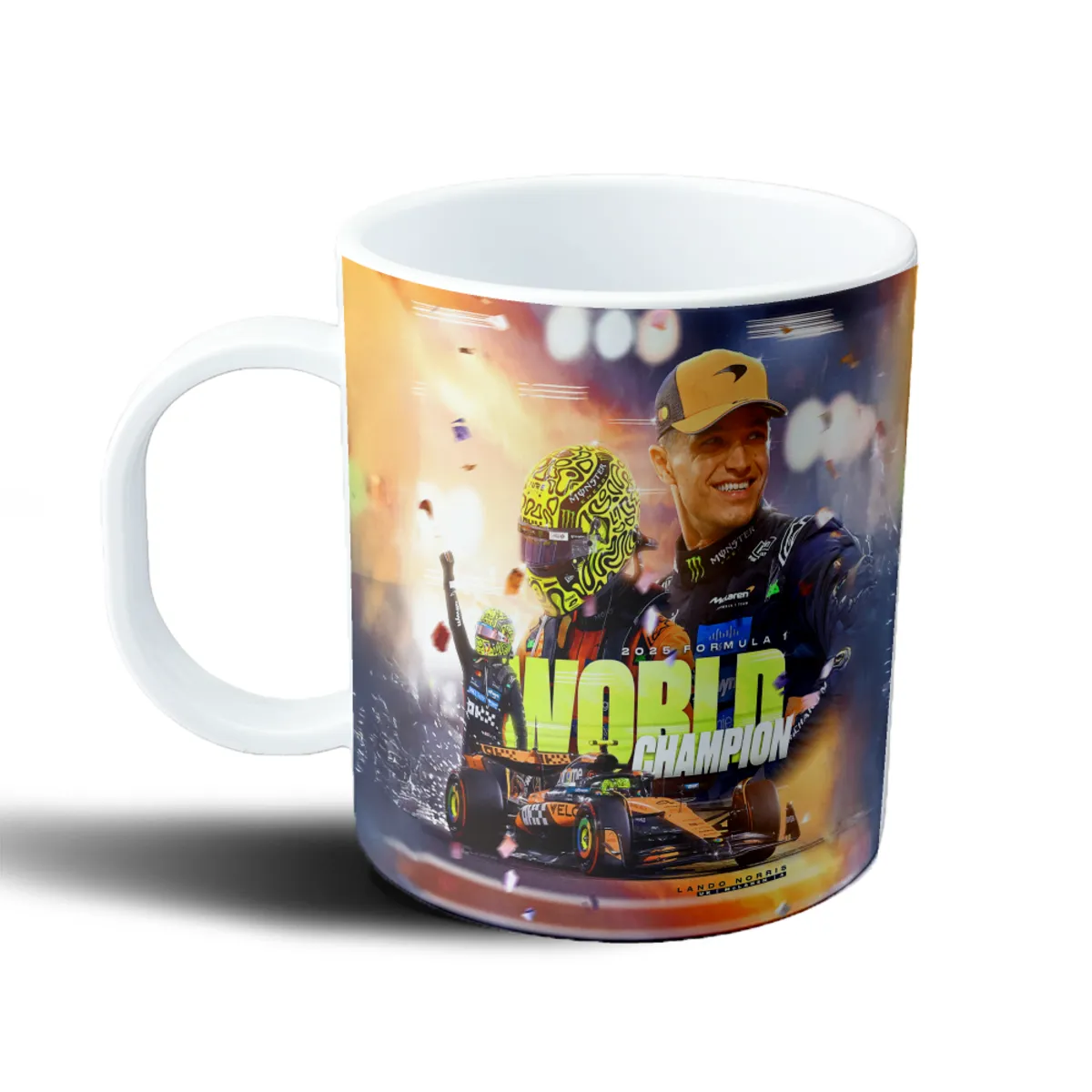 Taza de Plástico McLaren Lando Norris Campeón del Mundo 2025 - vista 2