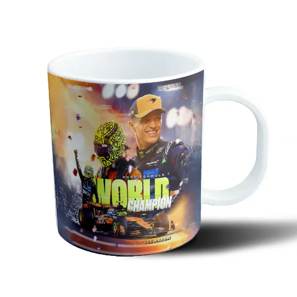 Taza de Plástico McLaren Lando Norris Campeón del Mundo 2025