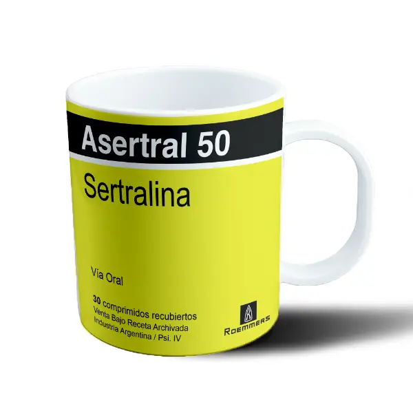 Taza de Plástico Asertral 50 Sertralina