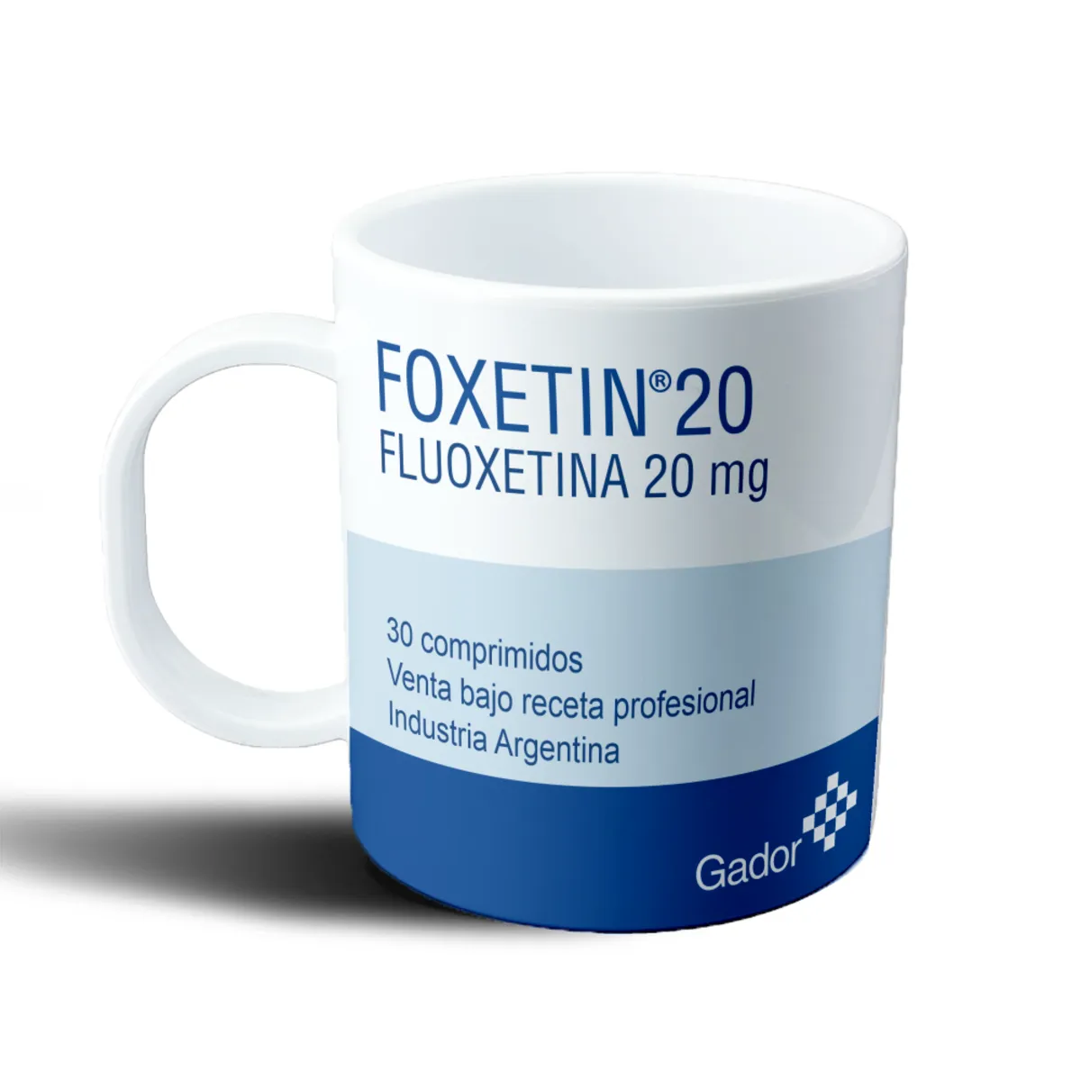 Taza de Plástico Foxetin 20 Fluoxetina - vista 2