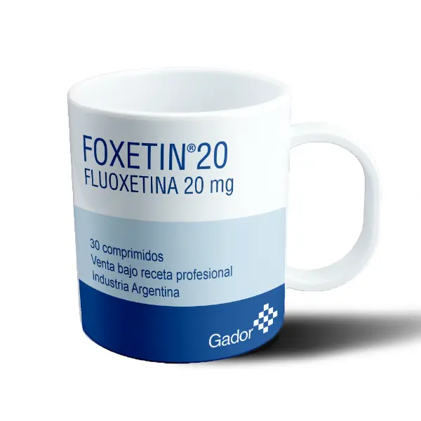 Taza de Plástico Foxetin 20 Fluoxetina