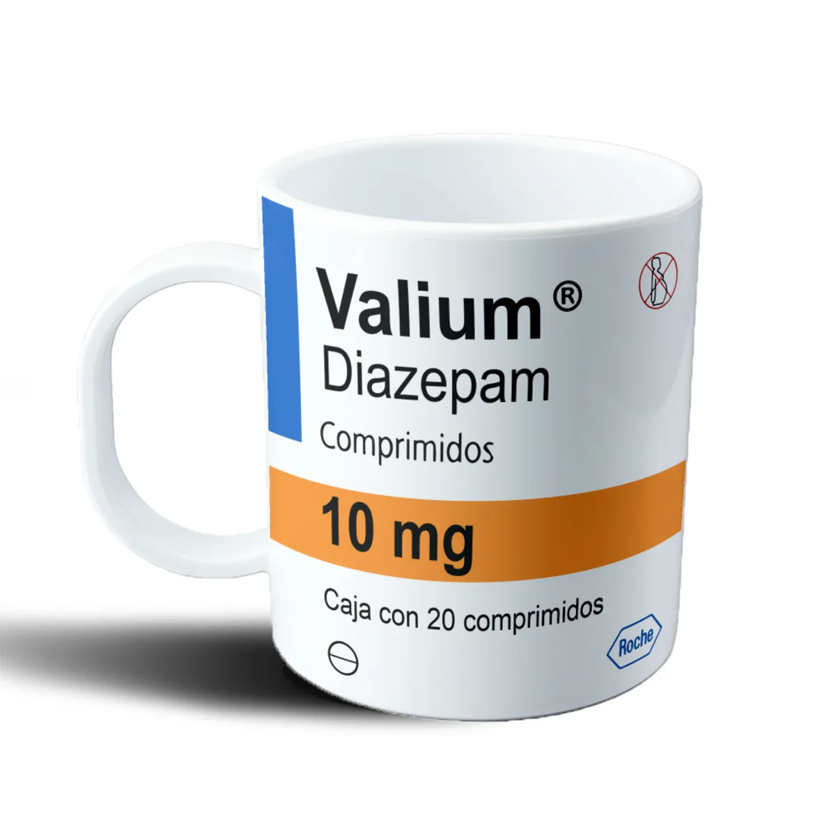 Taza de Plástico Valium Diazepam 10 mg Caja Comprimidos - vista 2