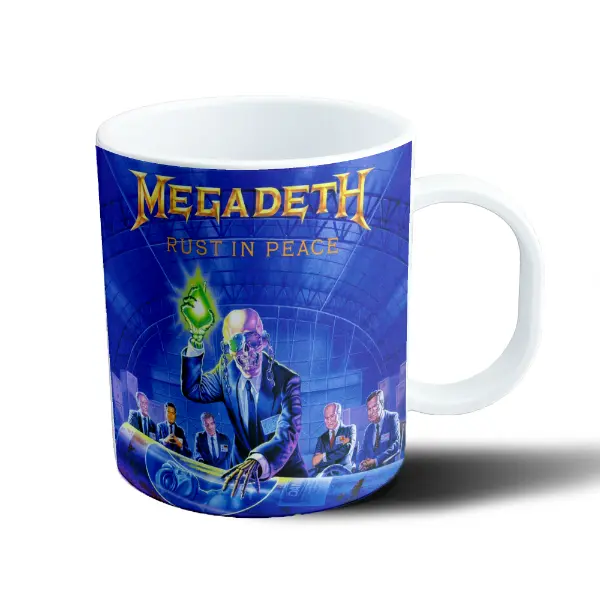 Taza de Plástico Megadeth Rust in Peace Esqueleto