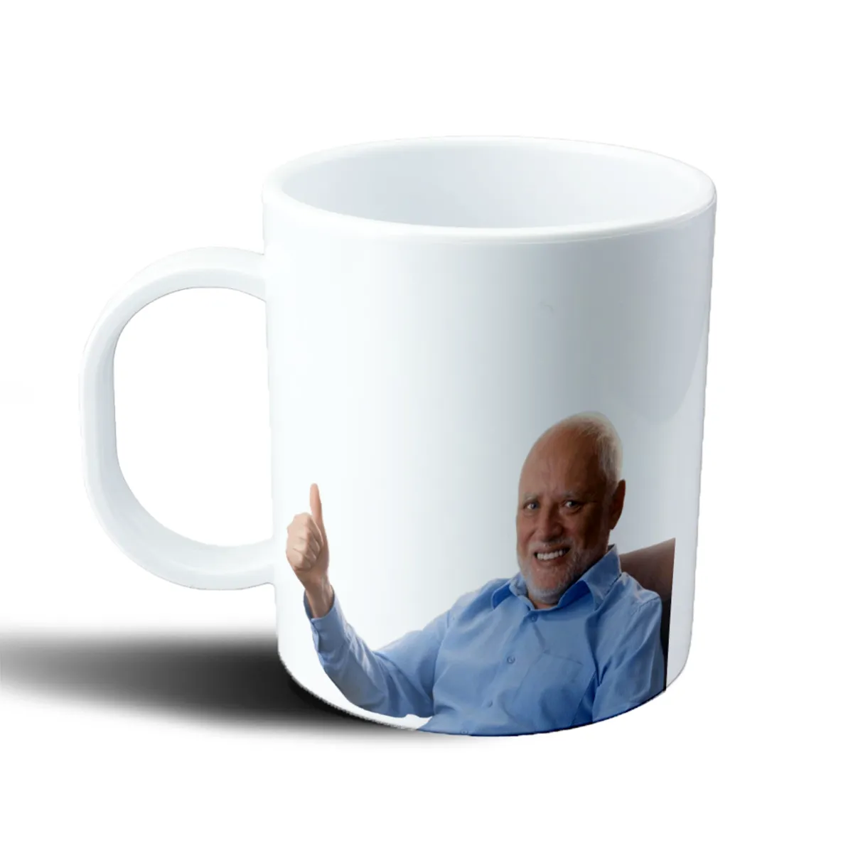 Taza de Plástico Hide the Pain Harold Pulgar Arriba - vista 2