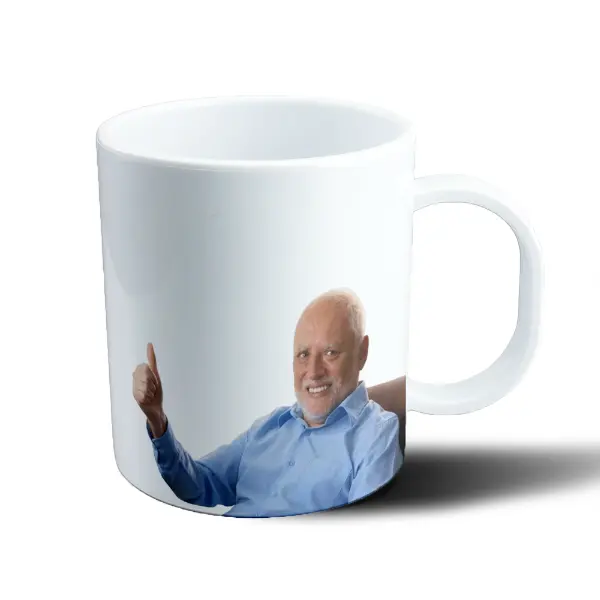 Taza de Plástico Hide the Pain Harold Pulgar Arriba