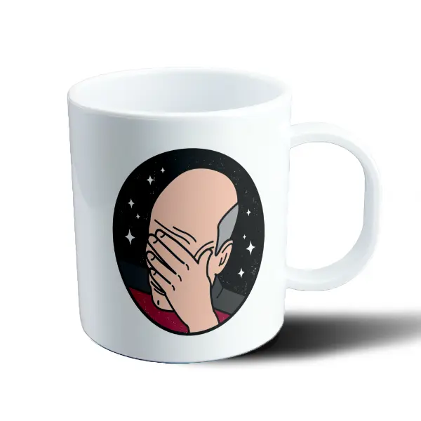 Taza de Plástico Star Trek Picard Face Palm