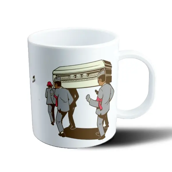 Taza de Plástico Meme Coffin Dance Cargadores de Ataúd