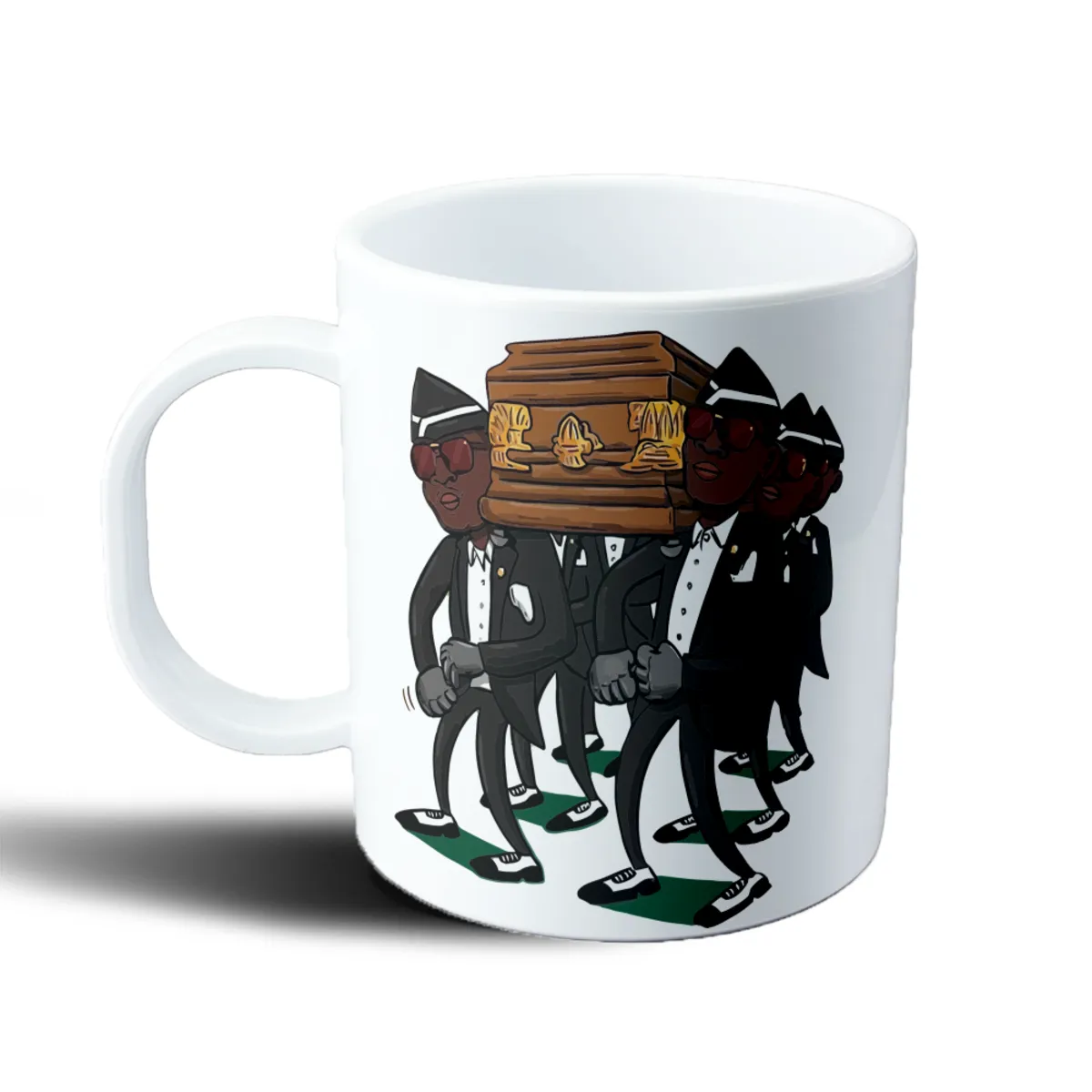 Taza de Plástico Meme Ataud Bailando - vista 2