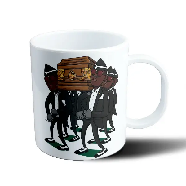 Taza de Plástico Meme Ataud Bailando