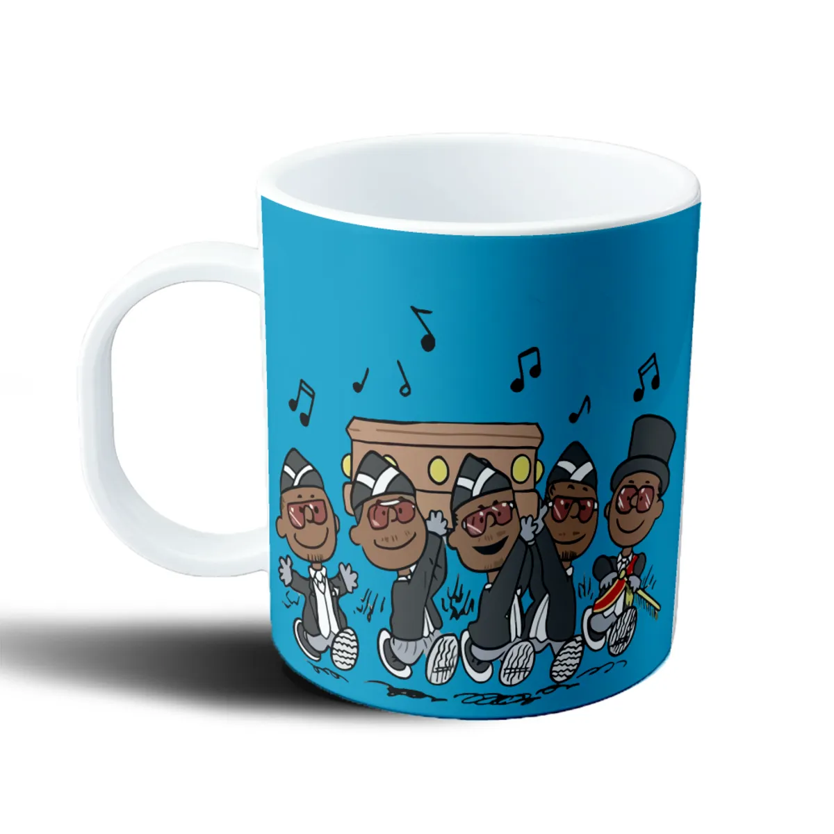 Taza de Plástico Coffin Dance Bailarines con Ataúd - vista 2