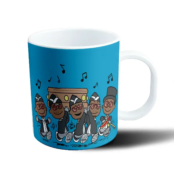 Taza de Plástico Coffin Dance Bailarines con Ataúd