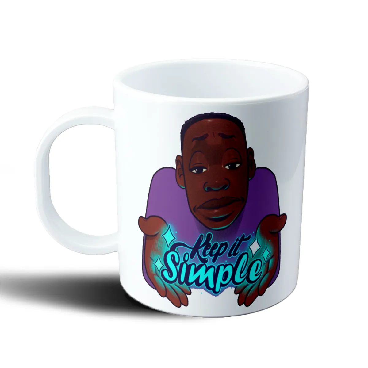 Taza de Plástico Keep it Simple Meme - vista 2