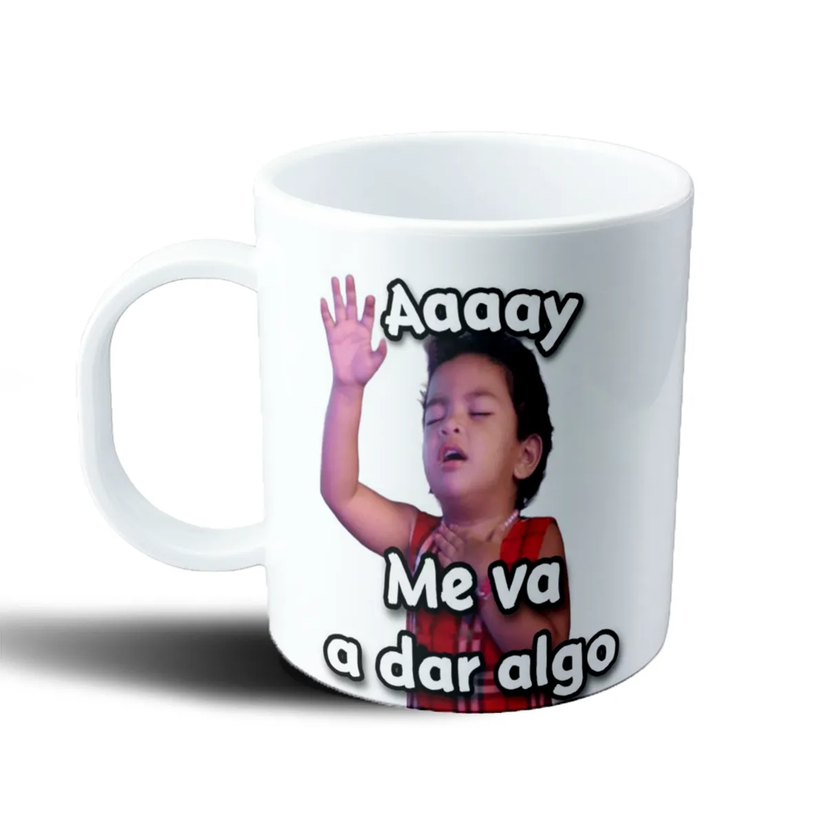Taza de Plástico Aaaay Me va a dar algo - vista 2