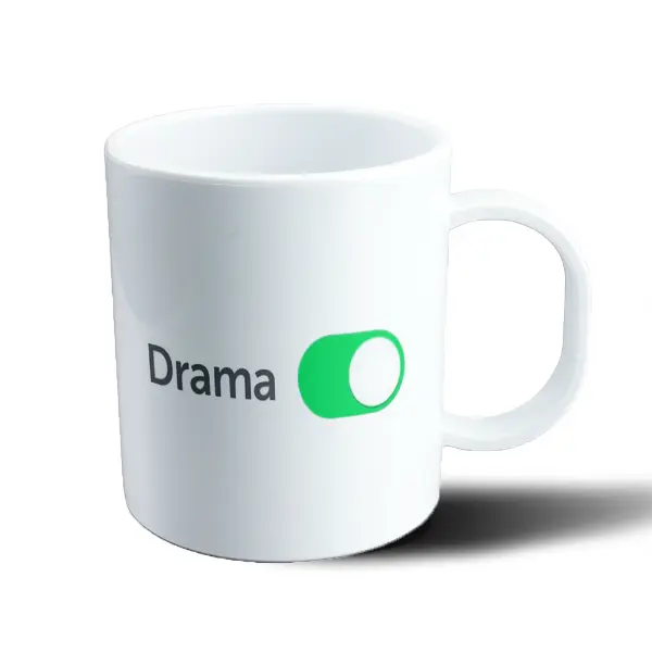 Taza de Plástico Drama On Meme