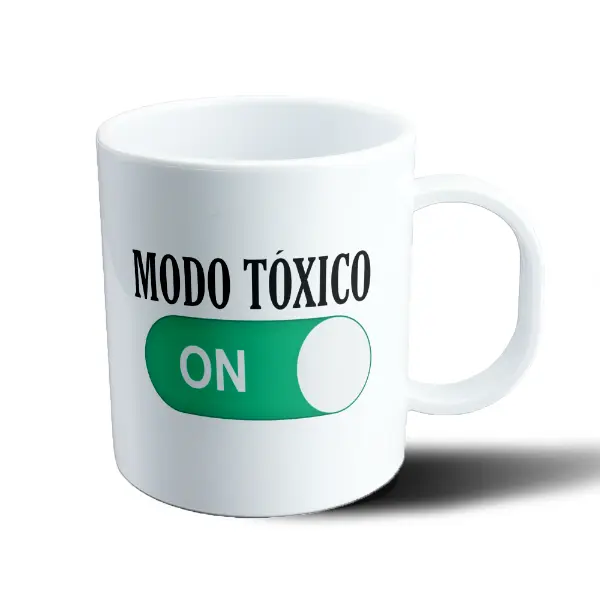 Taza de Plástico Modo Tóxico ON
