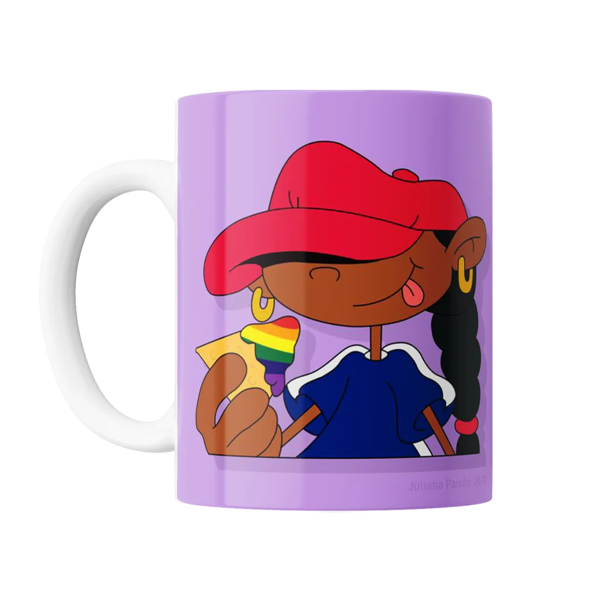 Taza de Cerámica Chicos del Barrio Chica Numero 5 - vista 2