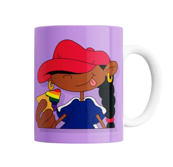 Taza de Cerámica Chicos del Barrio Chica Numero 5