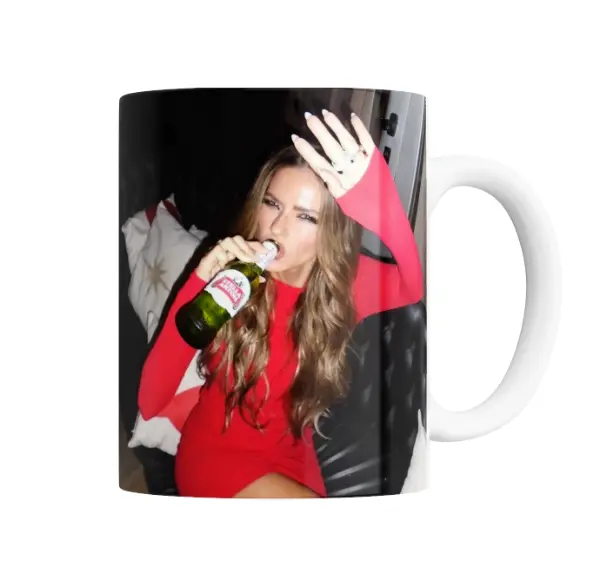 Taza de Cerámica China Suarez con cerveza