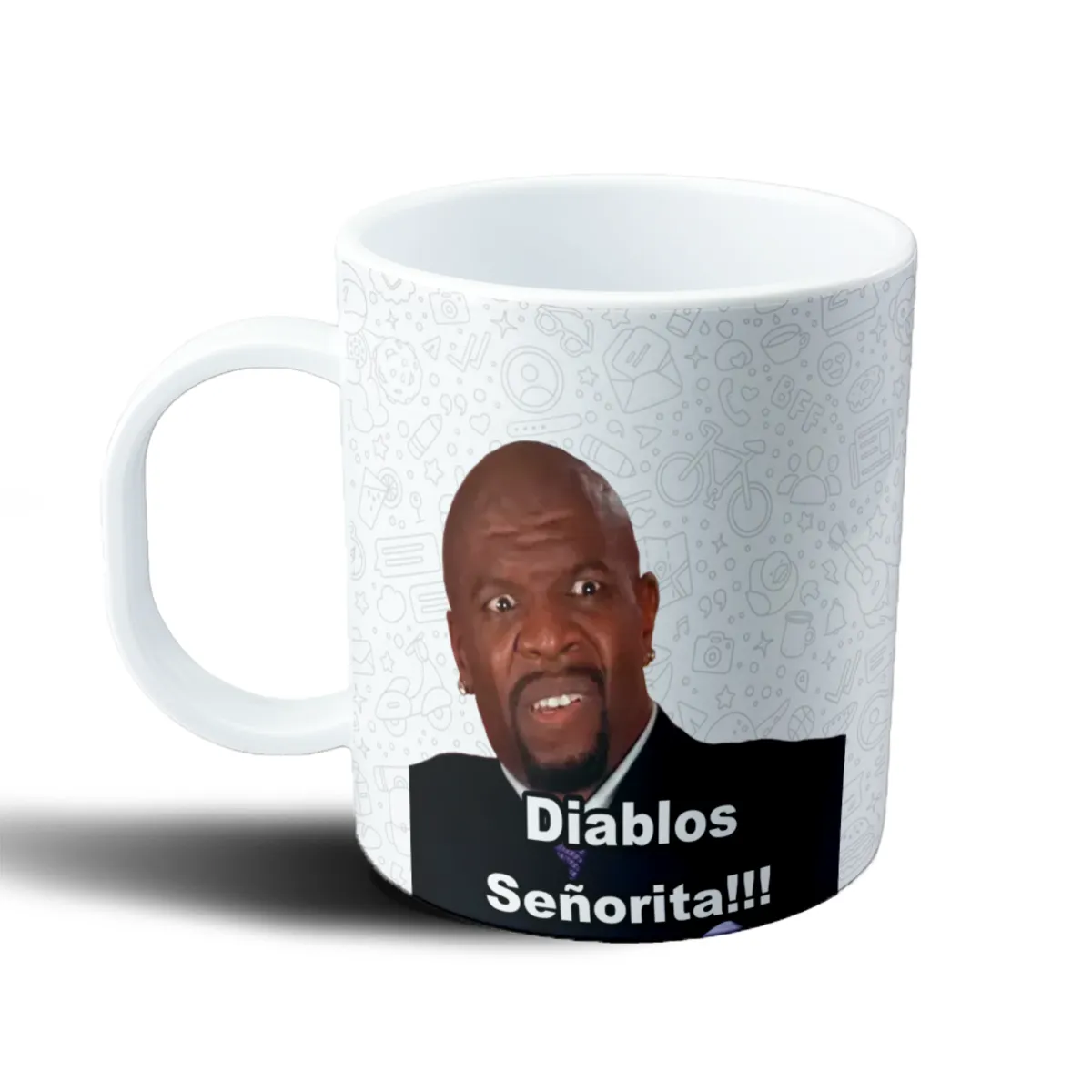 Taza de Plástico Meme Diablos Señorita - vista 2