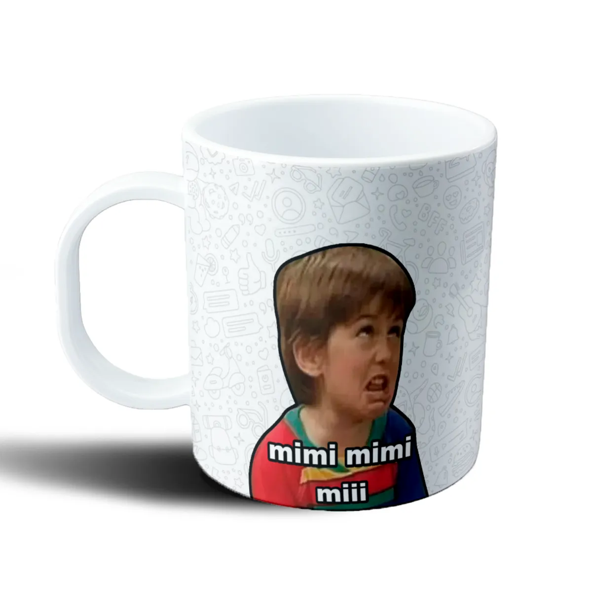 Taza de Plástico Meme Mimi Mimi Miii Niño Berrinche - vista 2