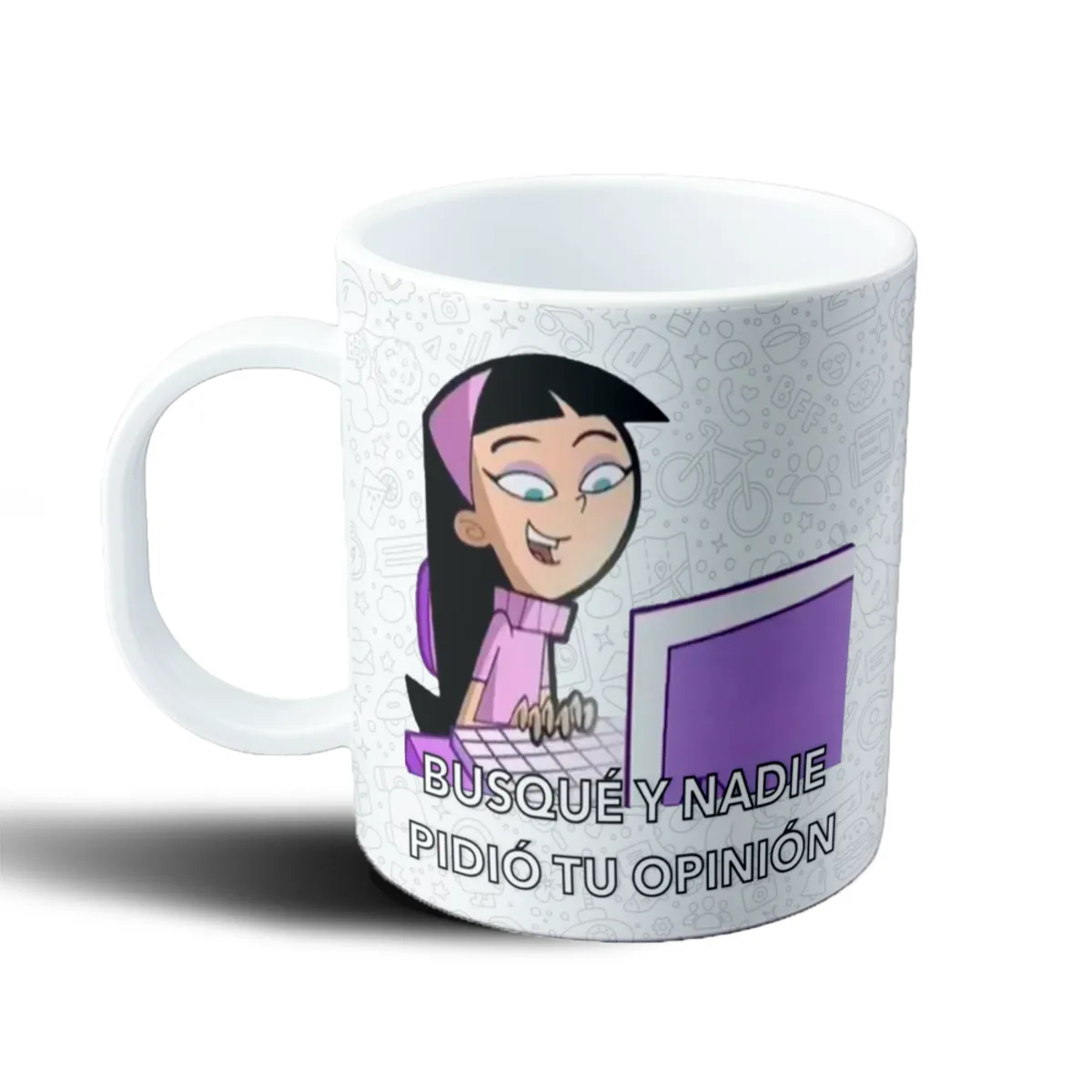 Taza de Plástico Los Padrinos Mágicos Trixie Busqué y Nadie Pidió Tu Opinión - vista 2