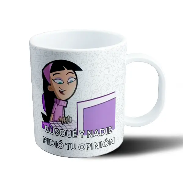 Taza de Plástico Los Padrinos Mágicos Trixie Busqué y Nadie Pidió Tu Opinión