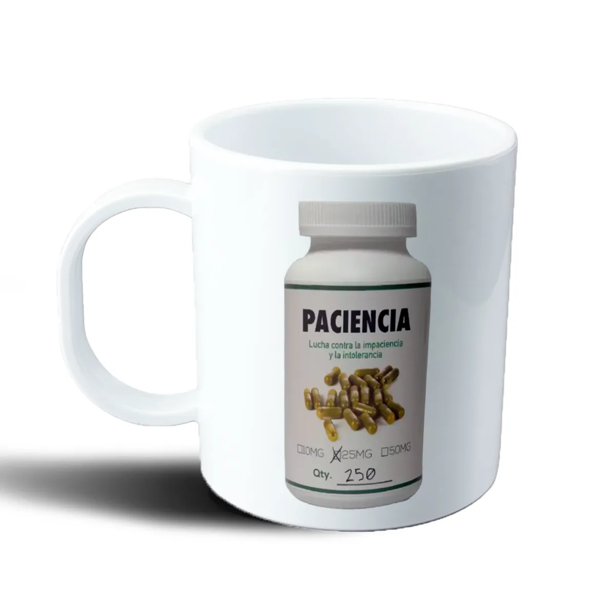 Taza de Plástico Frasco de Paciencia 250 Cápsulas - vista 2