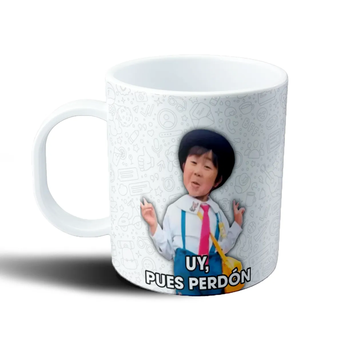 Taza de Plástico Meme Uy Pues Perdón - vista 2