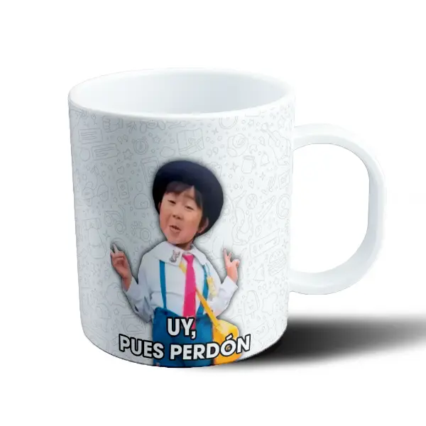 Taza de Plástico Meme Uy Pues Perdón