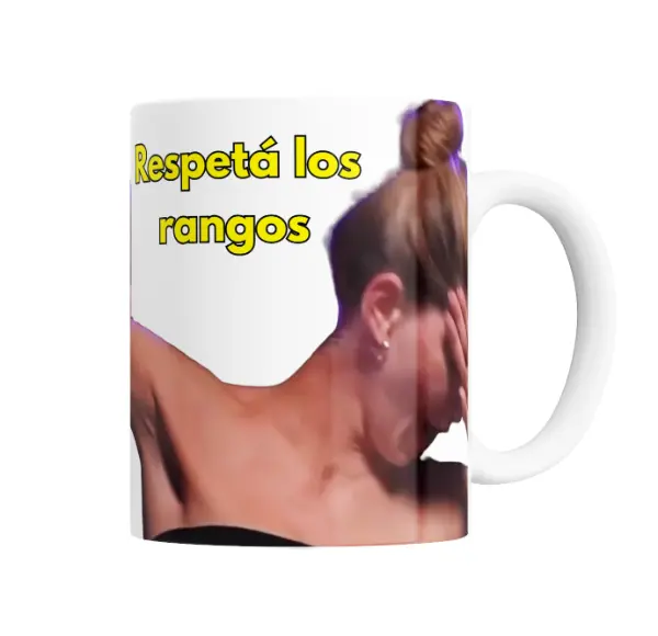 Taza de Cerámica China Suarez Respetá los rangos
