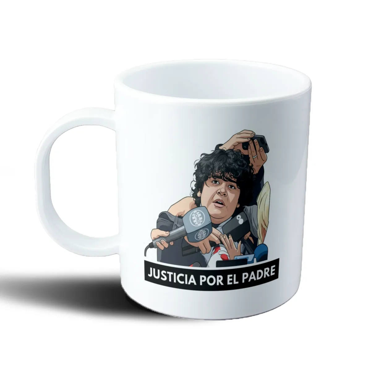 Taza de Plástico Justicia por el Padre Meme Prensa - vista 2