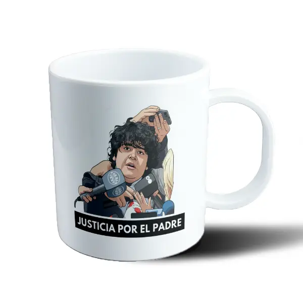 Taza de Plástico Justicia por el Padre Meme Prensa