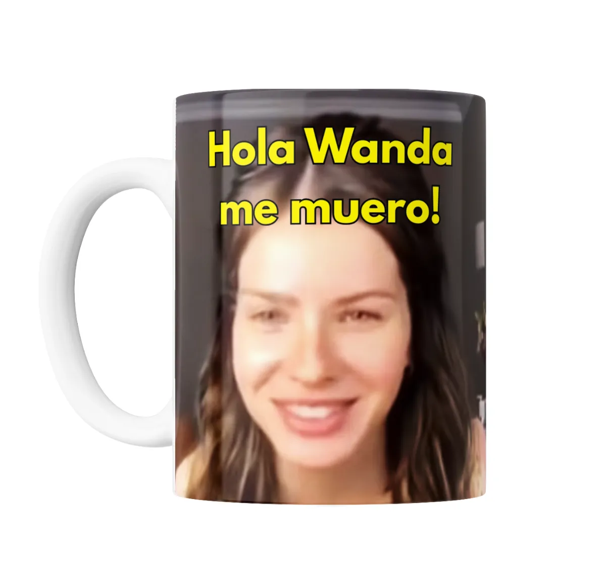Taza de Cerámica China Suarez Hola Wanda me muero - vista 2