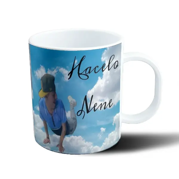 Taza de Plástico Meme Hacelo Nene en el Cielo