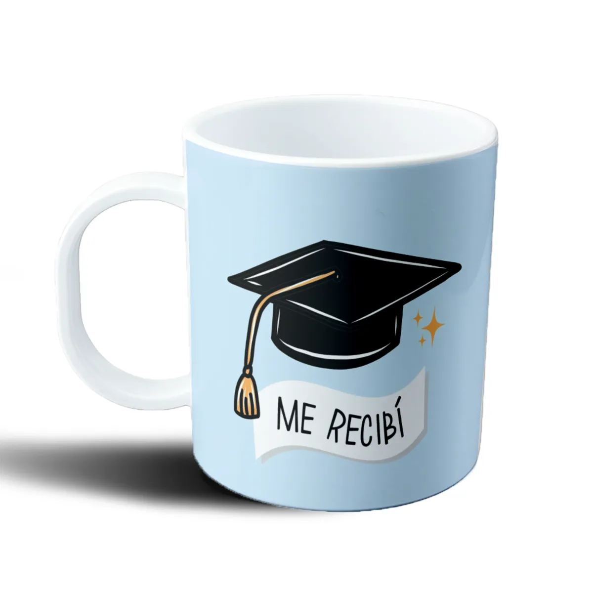 Taza de Plástico Me Recibí Birrete de Graduación - vista 2