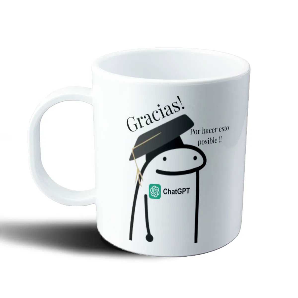 Taza de Plástico Flork Graduado Gracias ChatGPT - vista 2