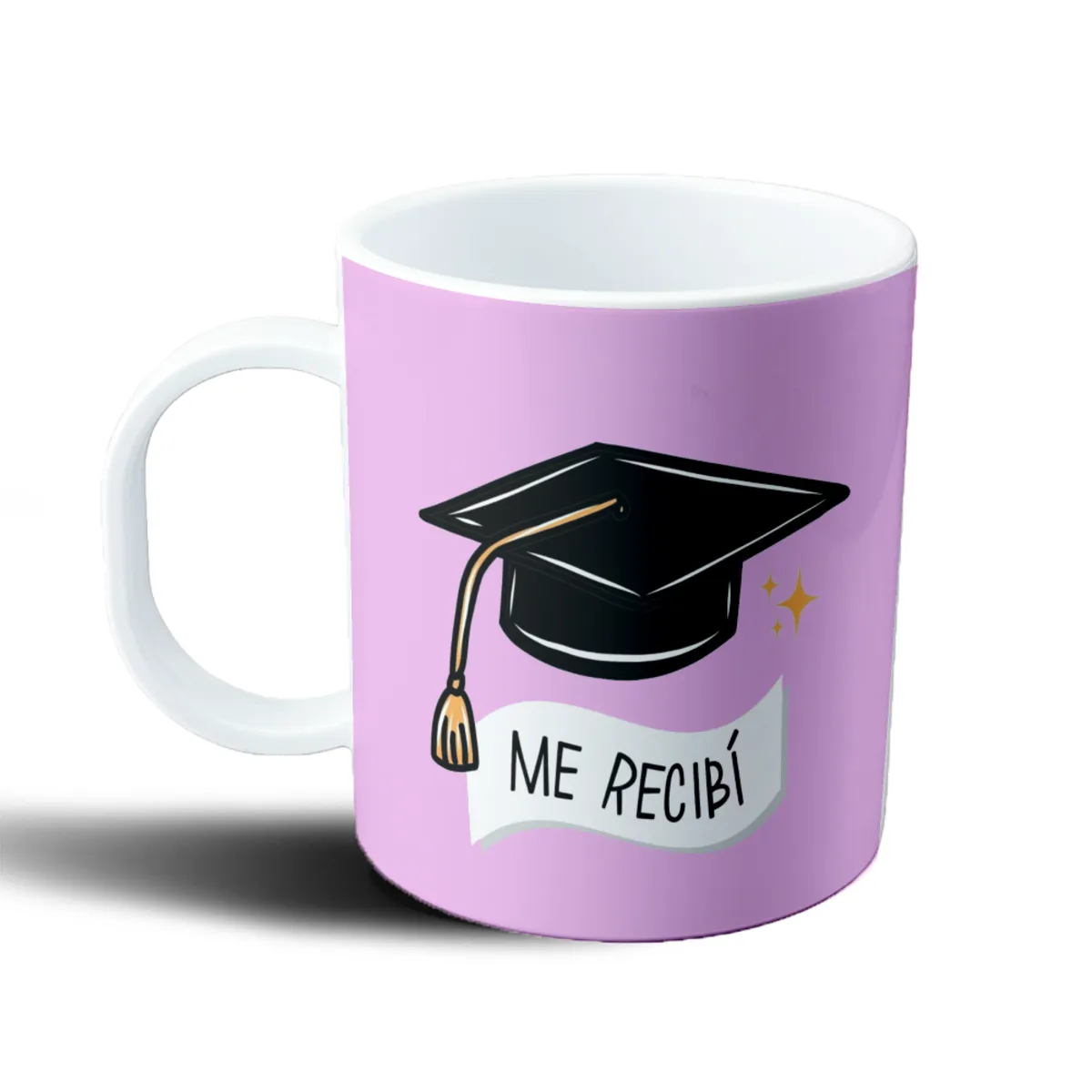 Taza de Plástico Birrete Me Recibí - vista 2