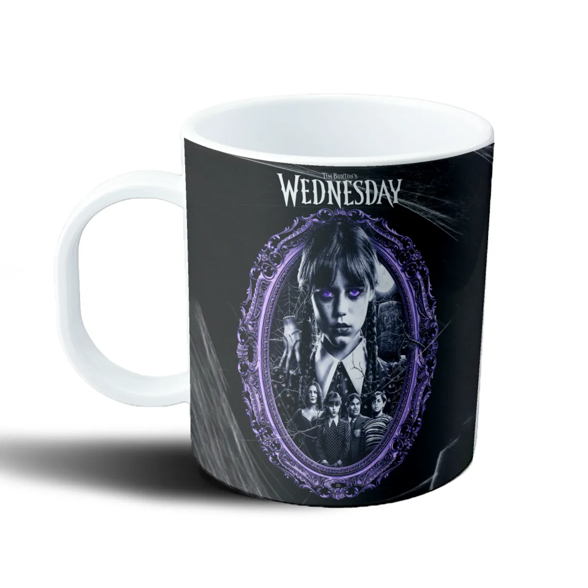 Taza de Plástico Merlina Wednesday Addams Tim Burton - vista 2