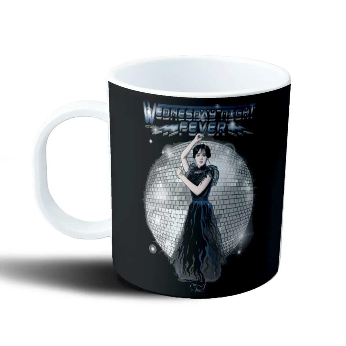 Taza de Plástico Merlina Wednesday Night Fever - vista 2