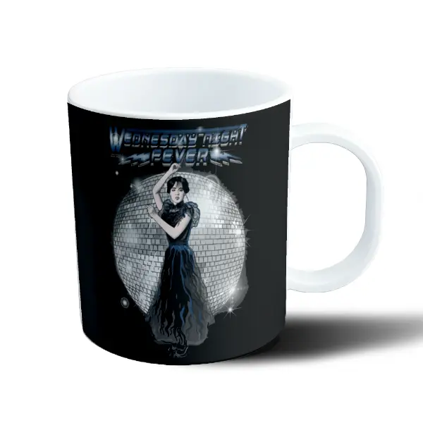 Taza de Plástico Merlina Wednesday Night Fever