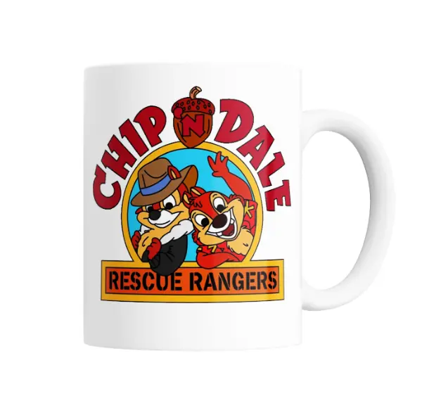 Taza de Cerámica Chip y Dale Rescue Rangers