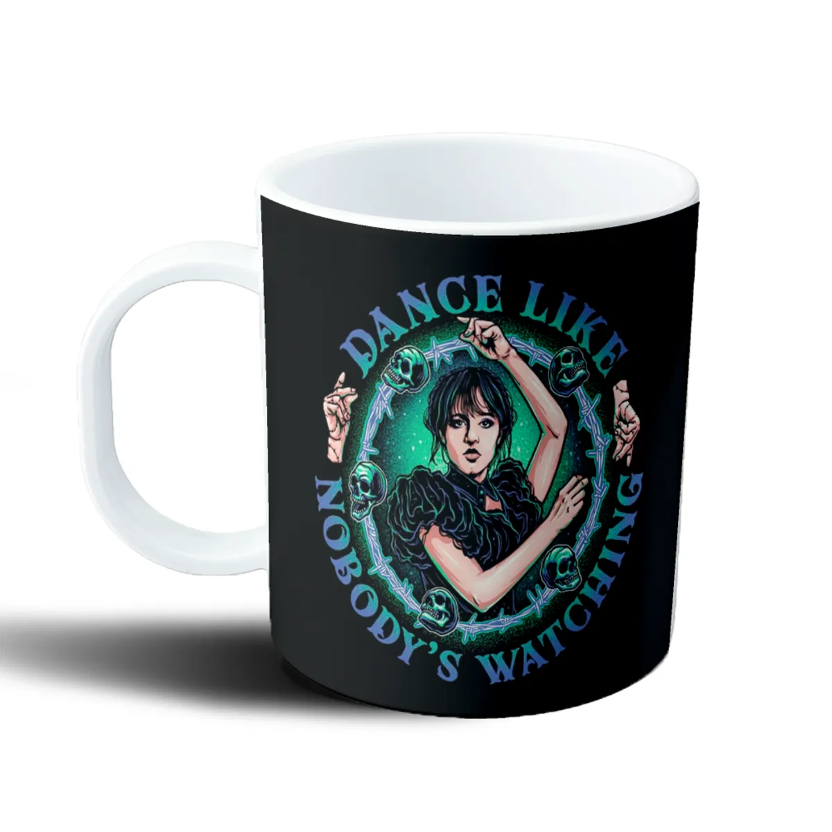 Taza de Plástico Merlina Dance Like Nobody's Watching - vista 2