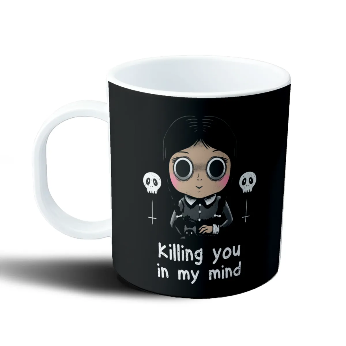 Taza de Plástico Merlina Killing You in My Mind - vista 2