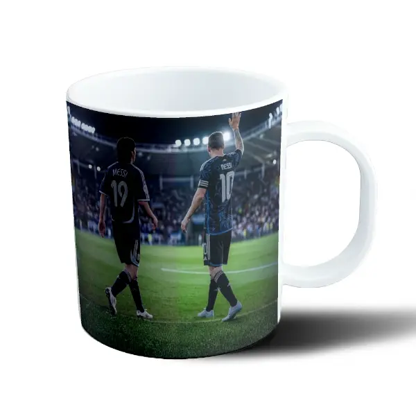 Taza de Plástico Messi Selección Argentina Doble Versión 19 y 10