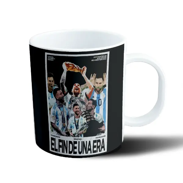 Taza de Plástico Messi El Fin de una Era Gracias