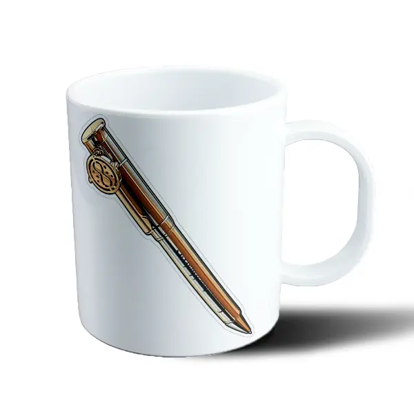 Taza de Plástico Carta de Retiro Pluma Dorada Retiro Messi