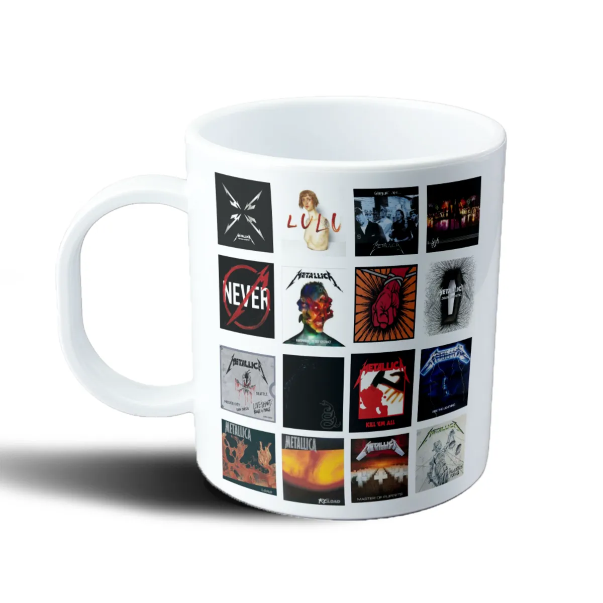 Taza de Plástico Metallica Discografía Portadas - vista 2
