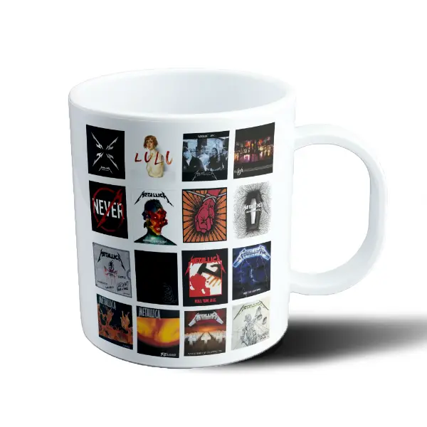 Taza de Plástico Metallica Discografía Portadas